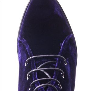 OPENING CEREMONY Velluto Boots in blue velvet